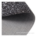 Glitter Pu leather synthetic pu leather for shoes